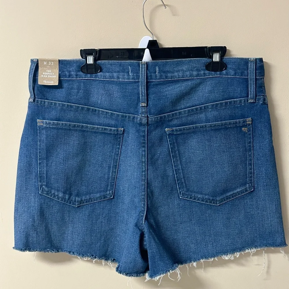 NWT Madewell Women's The Perfect Jean Denim Shorts - L4401 Size W33 - Picture 2 of 16